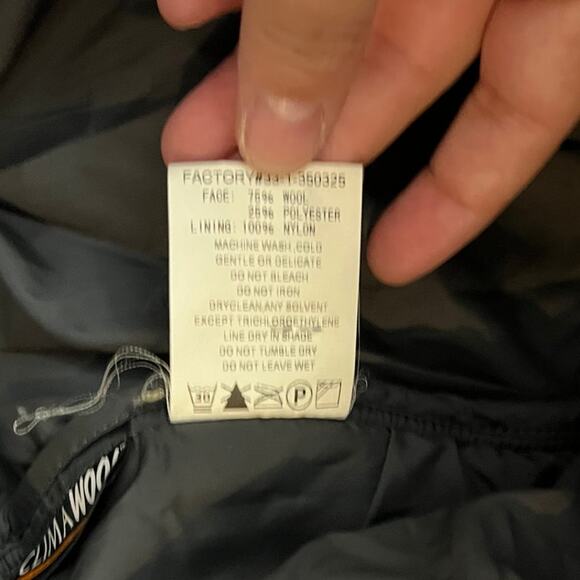 Vintage Montbell Womens Jacket Coat Wool Japan Size‎ Medium Button Front Blue - Picture 5 of 8